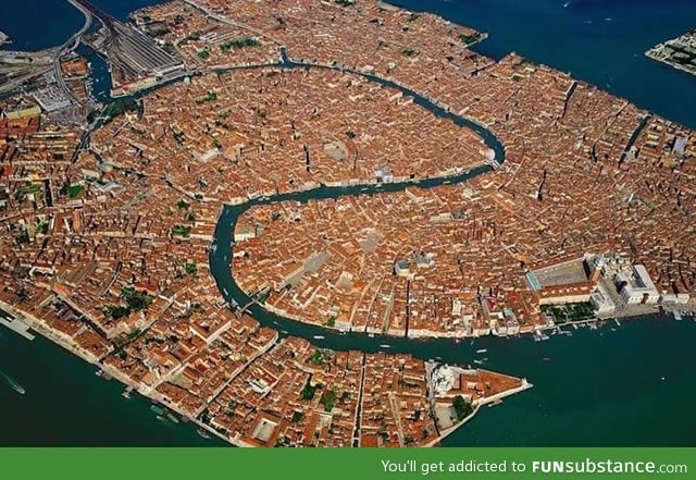 Venice, Italy from above