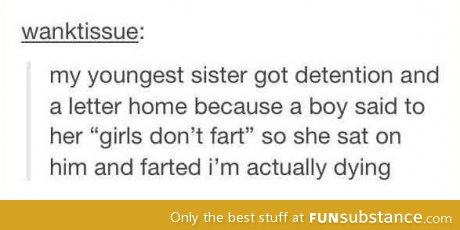 Girls don't fart