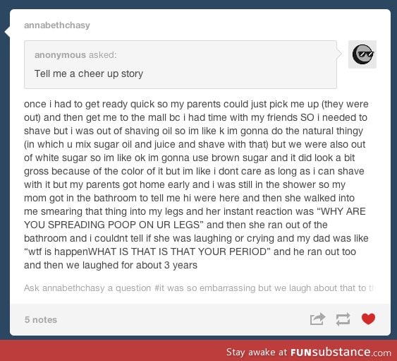 Apparently a cheer up story..