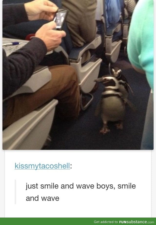 just smile and wave