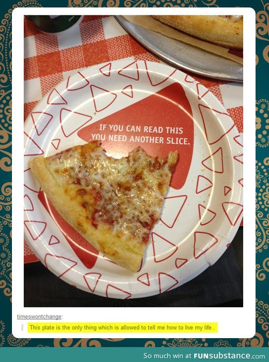 The best plate for pizza