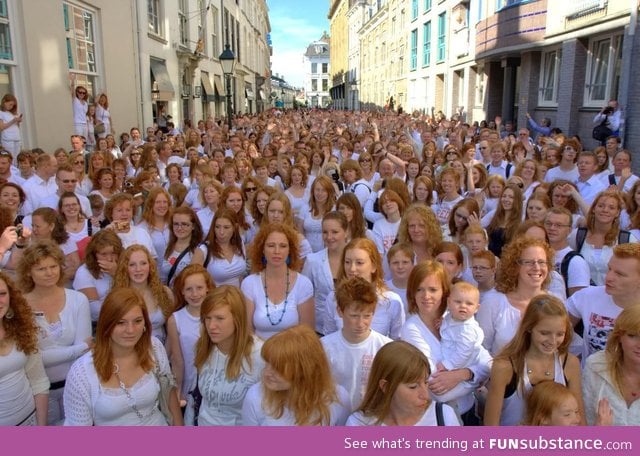 A redhead festival in the Netherlands