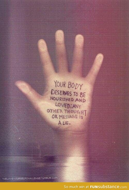 Your Body Deserves To Be Nourished And Loved...