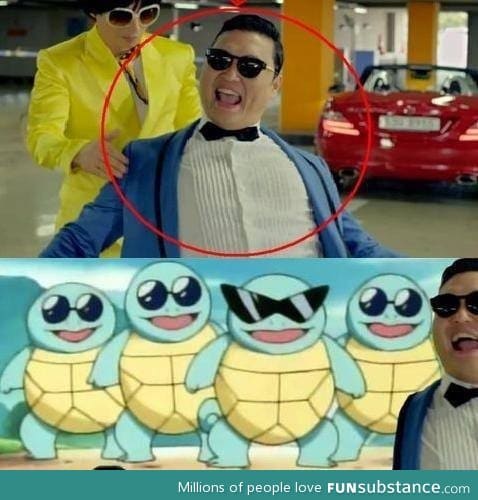 He took it from Squirtle..