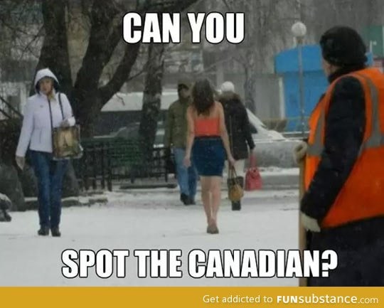 Spot the Canadian