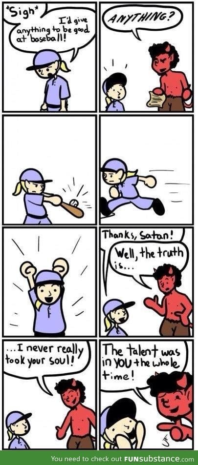 Good guy Satan