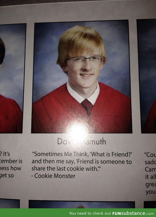 Meaningful yearbook thoughts