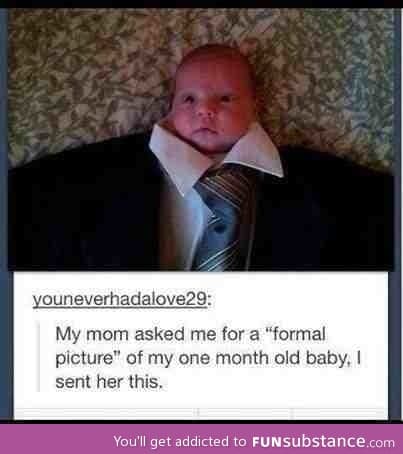 Formal baby picture