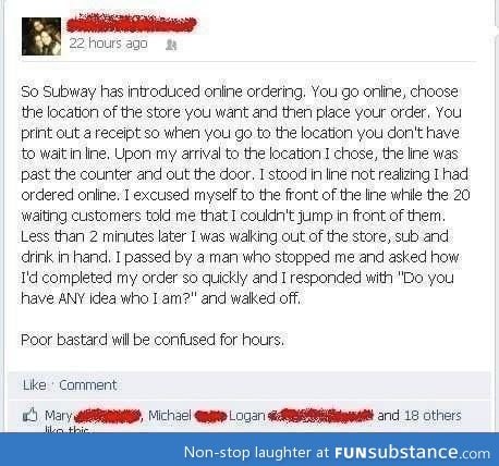 How to troll subway costumers