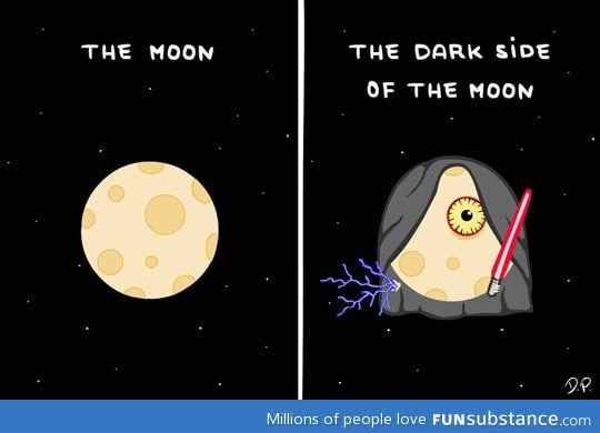 The real dark side of the moon