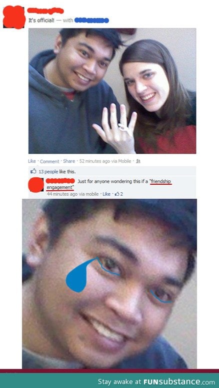 Friendzone level: Fiancé