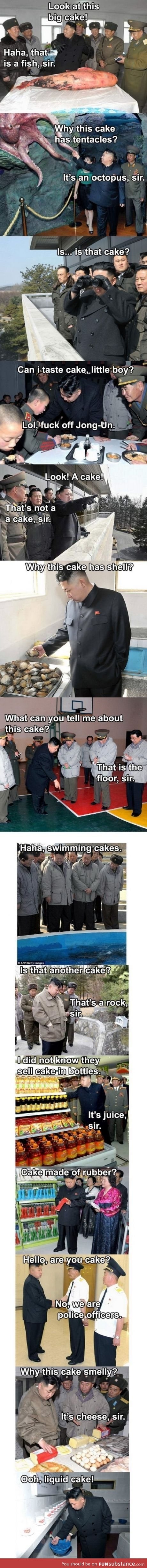 Kim Jon Un likes cake