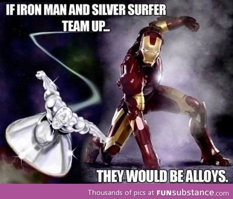 Ironman and silver surfer