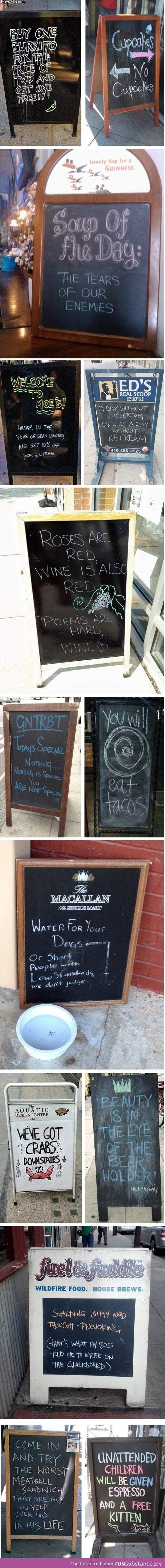 Sandwich signs