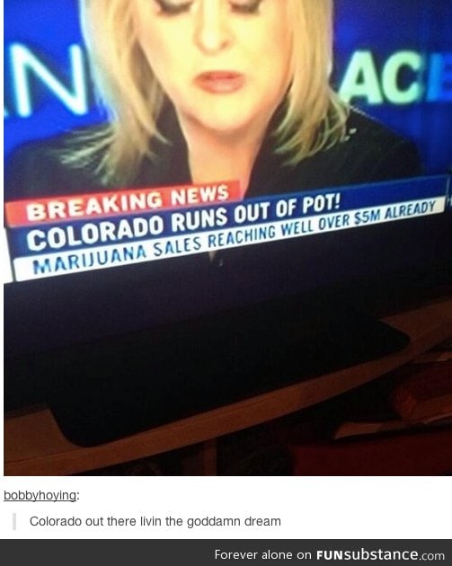 Colorado runs out of pot