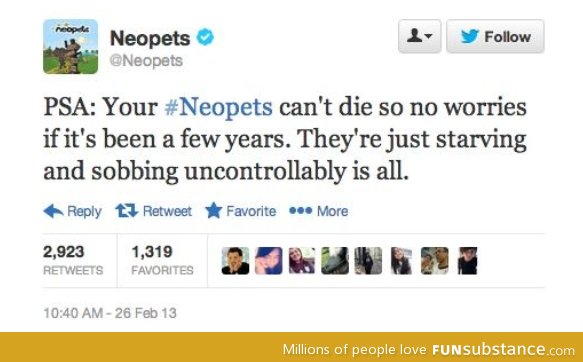 Neopets can't die