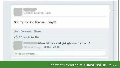 f*cking license