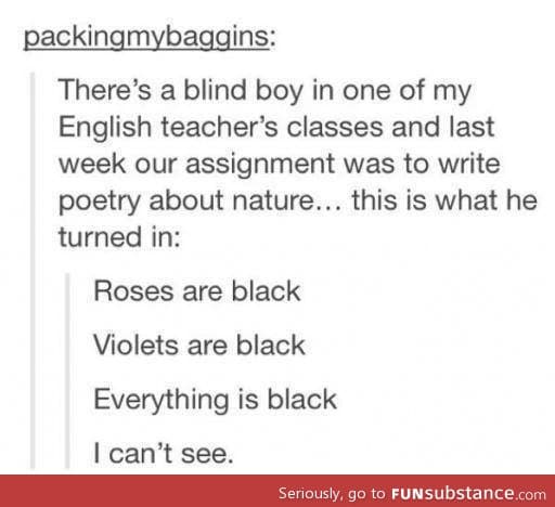 Everything is black