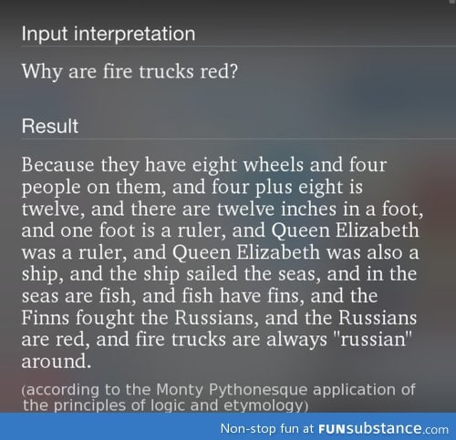 Why are fire truck red?
