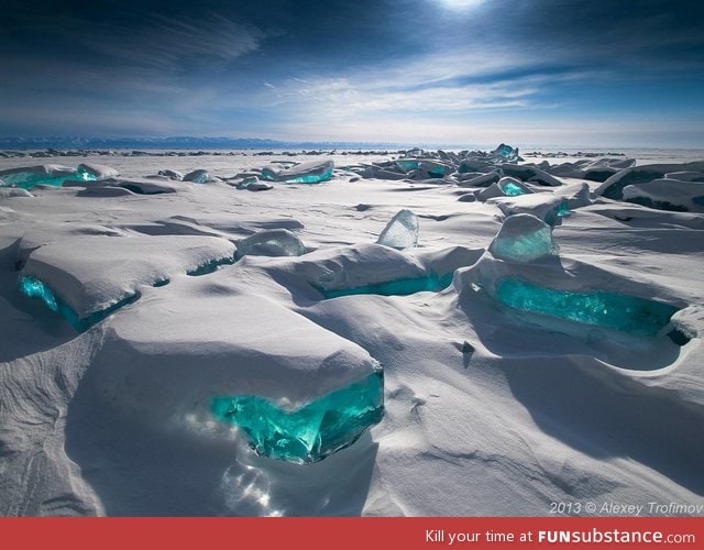 The world famous listerine mines of Lake Baikal, Siberia