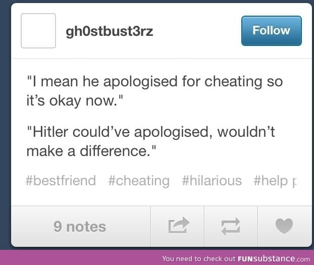 Apologizing makes everything better