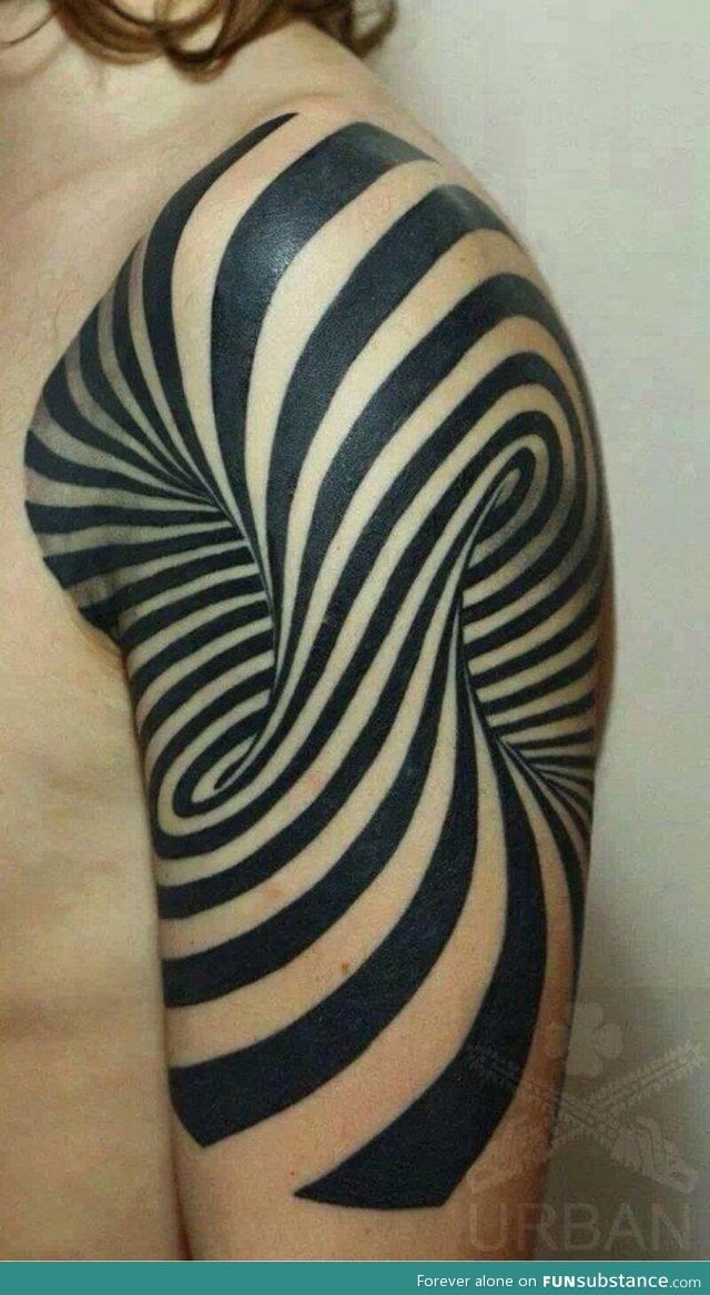 Cool tattoo illusion