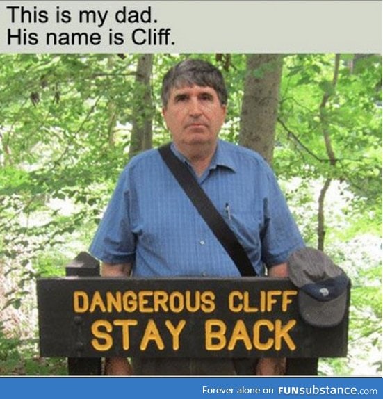 Dangerous cliff
