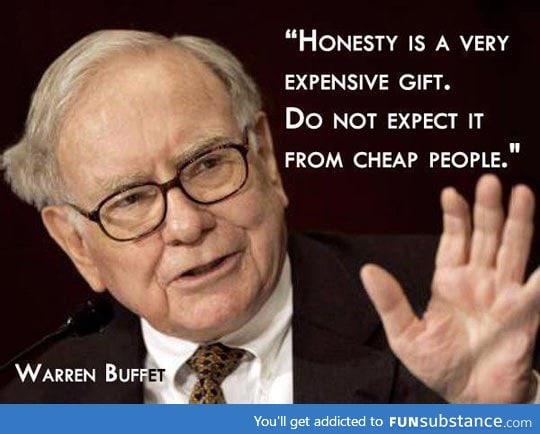 Wise words from warren buffet