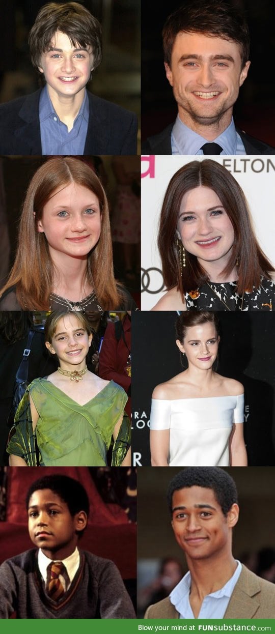 Harry potter actors: Then and now