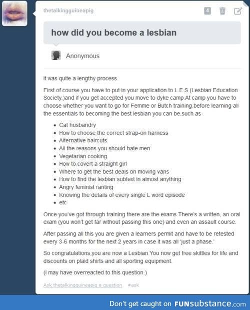 How did you become a lesbian?
