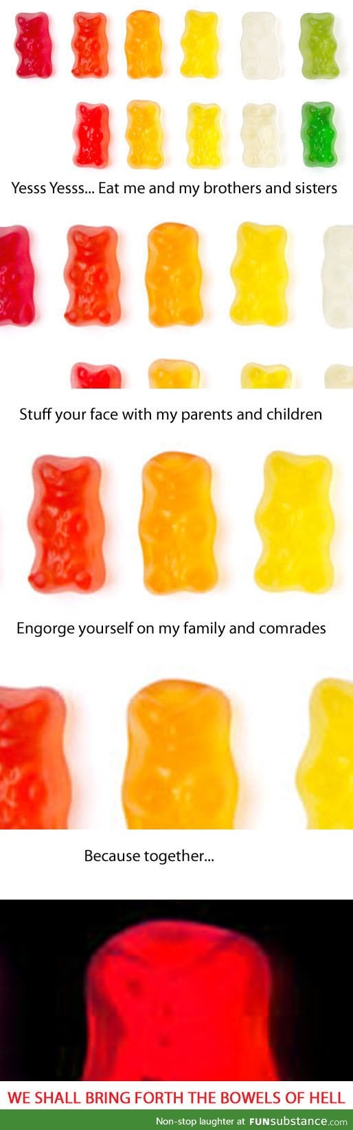 Sugar free gummi bears
