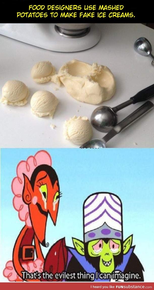Potato ice creams