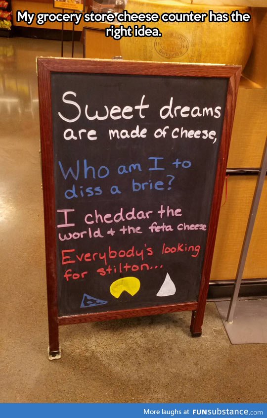 The proper way to sell cheese