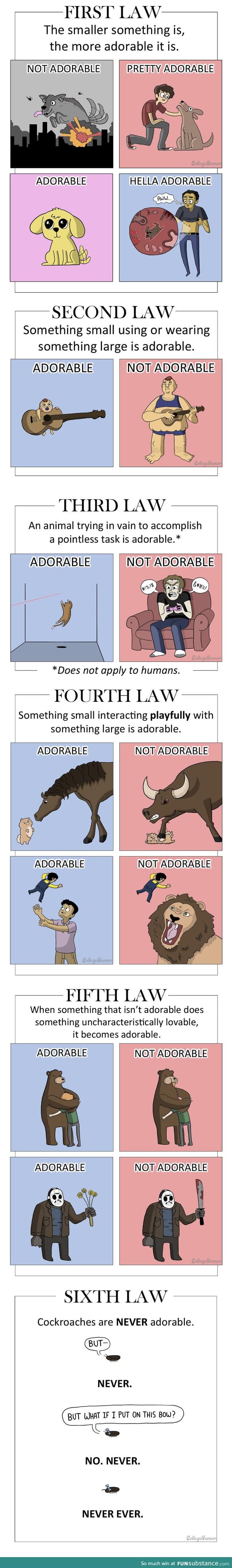 The Laws of Adorability.