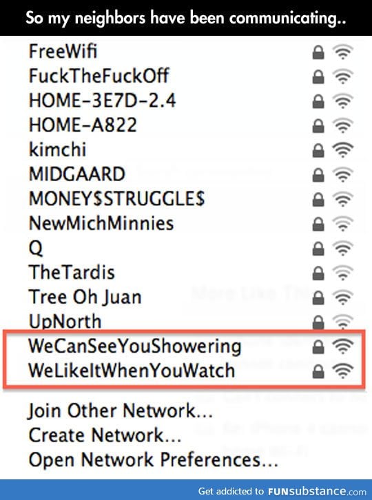 My neighbors are unique