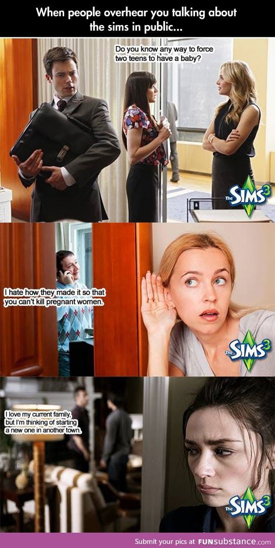When you talk about The Sims in public