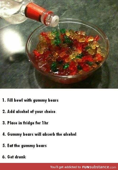 Alcohol gummy bears