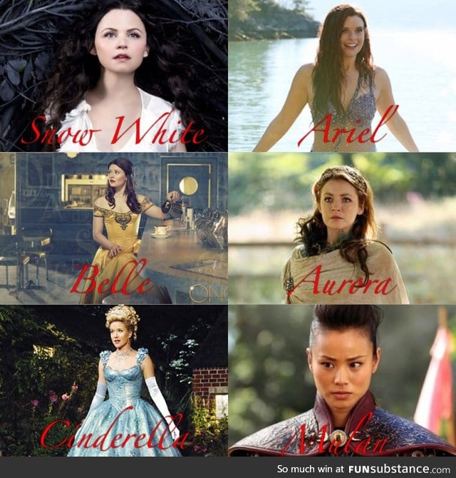 Disney Princesses-Once Upon A Time Version