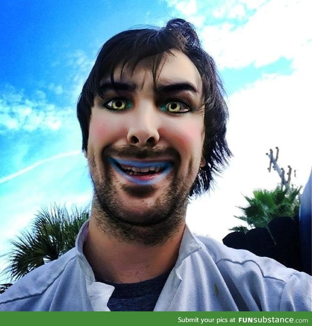 I downloaded a make-up and beauty app. Am I doing it right?
