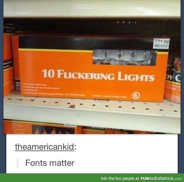 Fonts matter