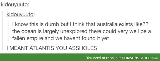I don't believe in Australia