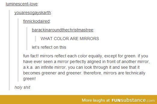 Let's reflect on mirrors