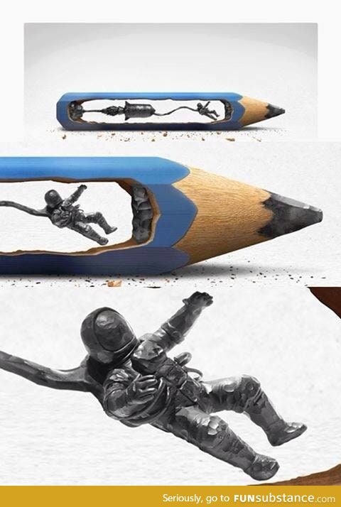 Pencil sculpture (by dalton ghetti)