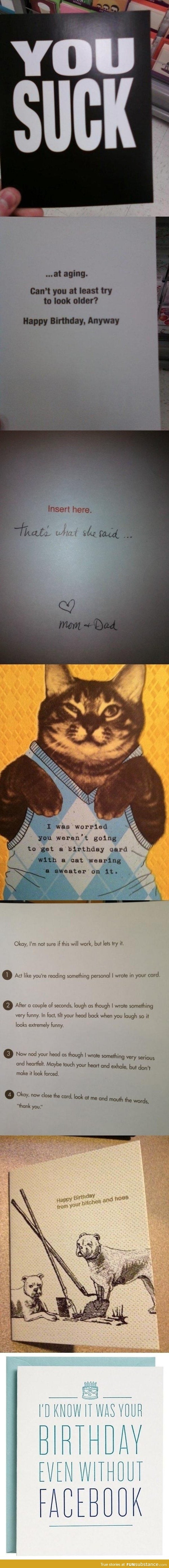 Funny birthday cards