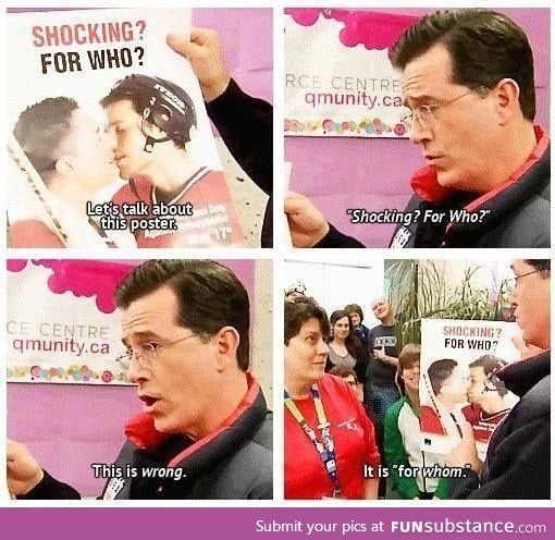 Stephen Colbert At The Olympic Games....