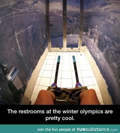 Restroom with a breathtaking view