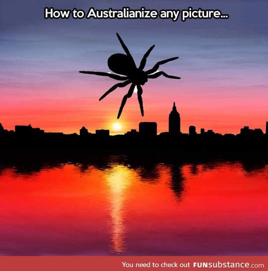 Quickest way to australianize any picture