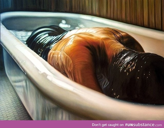 This is a hyper realistic oil painting