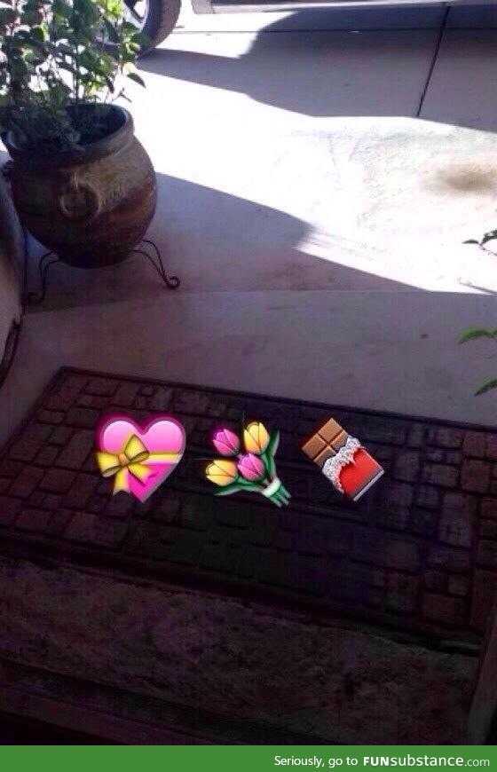 Awh who ever left these at my door is so sweet!