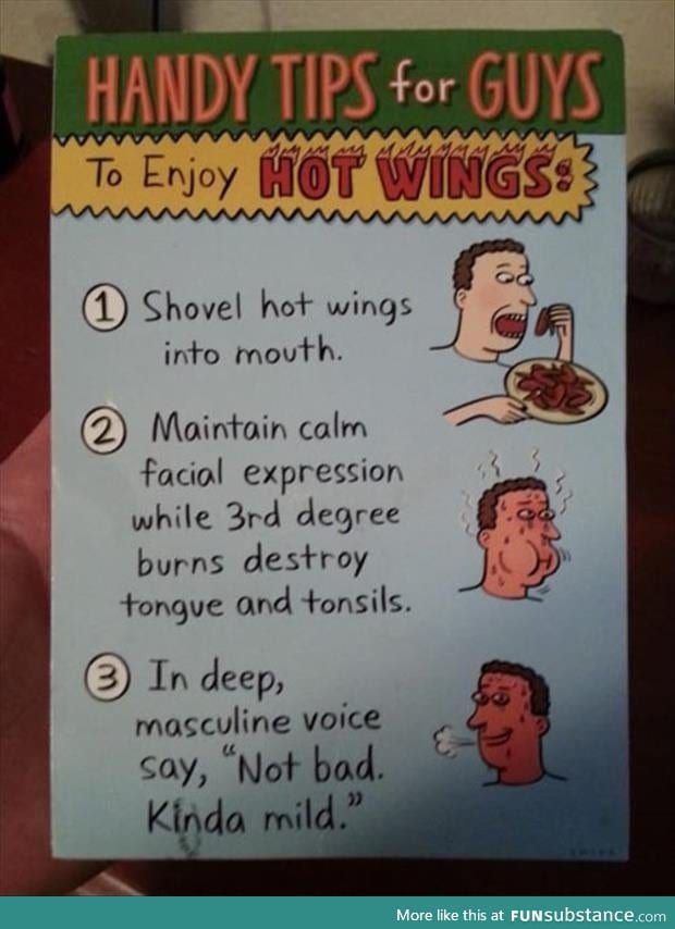 How to eat hot wins